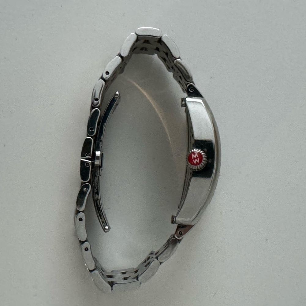 Michele Urban Mini Stainless Steel Watch with Diamond Detail - Picture 3 of 5